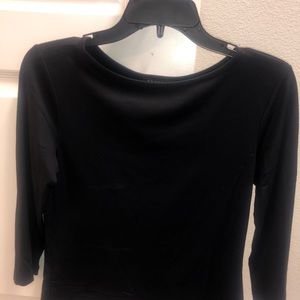 Express Black 3/4 sleeve top